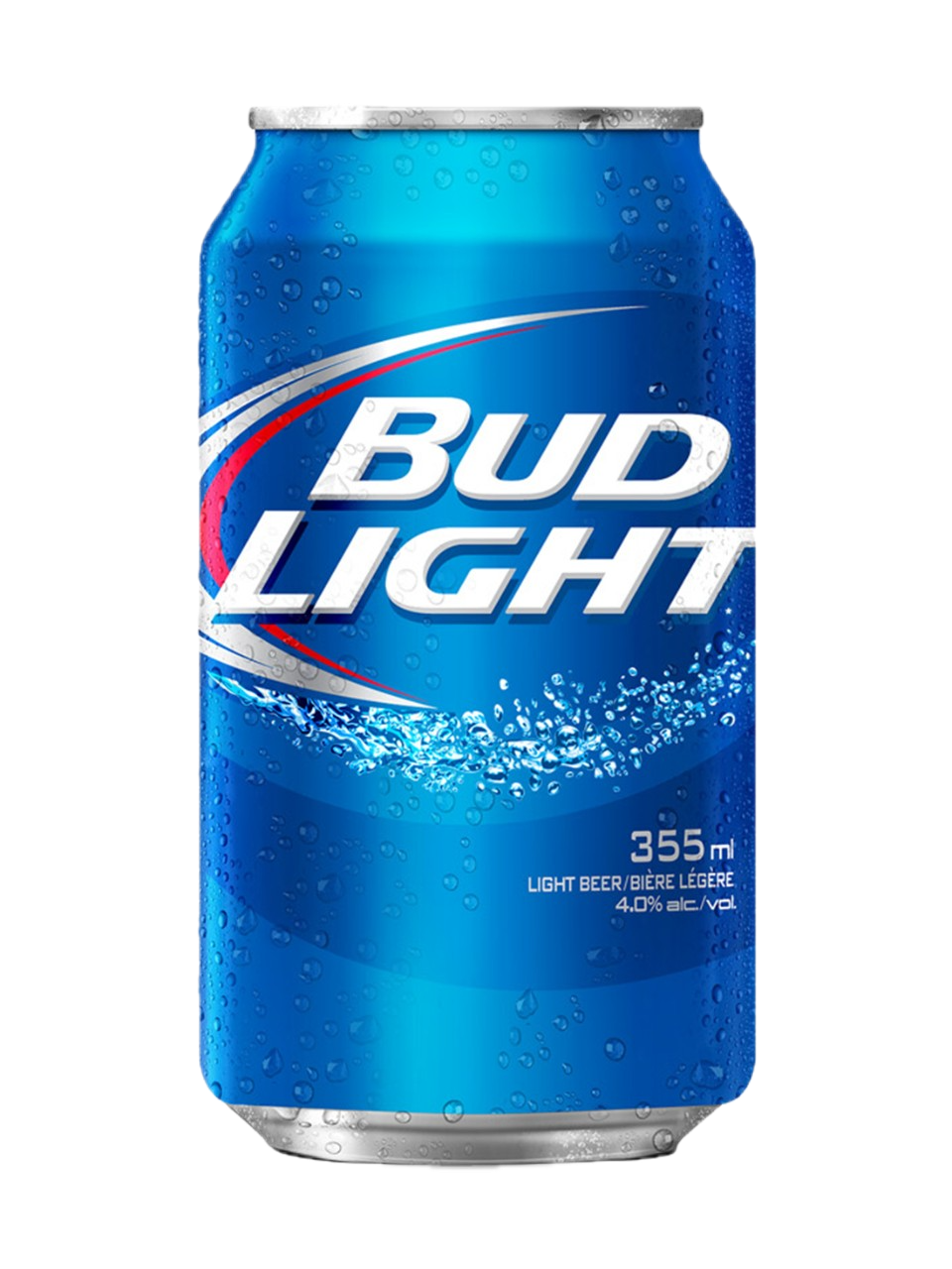 Bud Light beer can served at Lavigne Tavern.