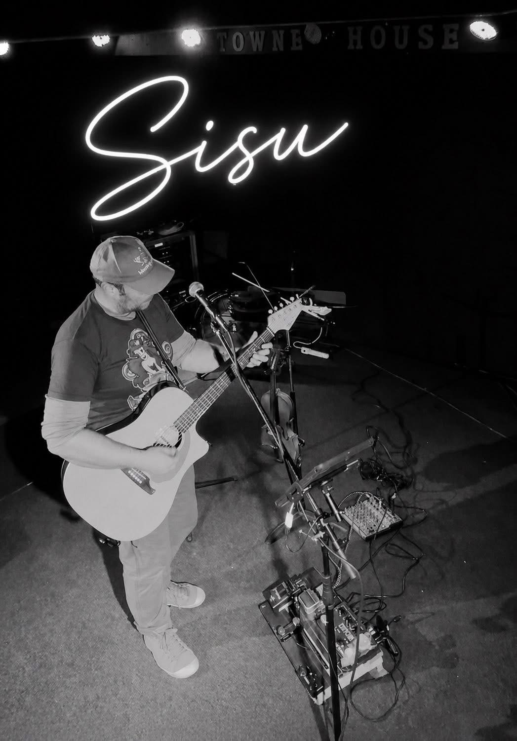 Kai Santala on guitar coming to Lavigne Tavern in Ontario.
