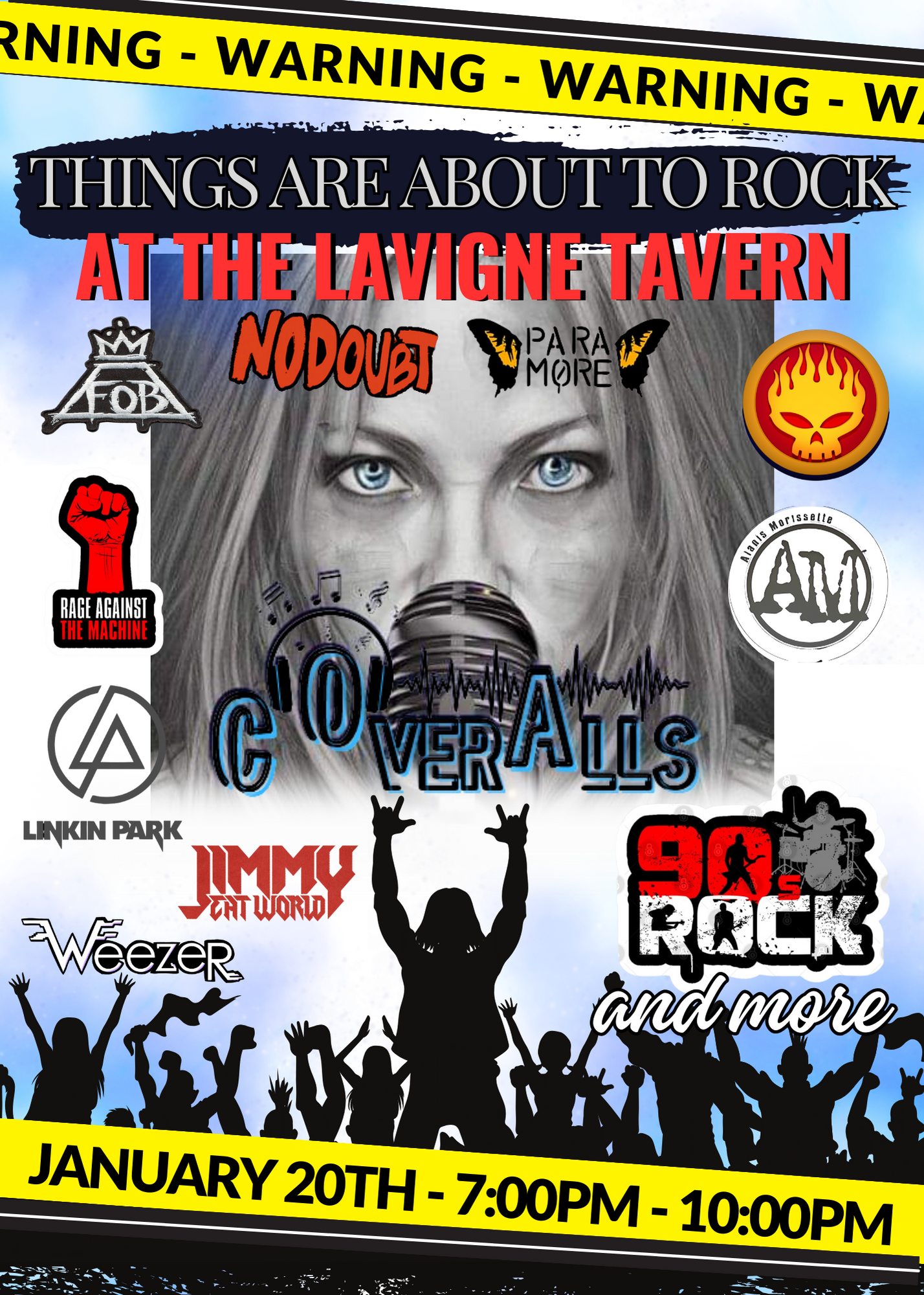 The Coveralls will be at the Lavigne Tavern, April 4th 2025.