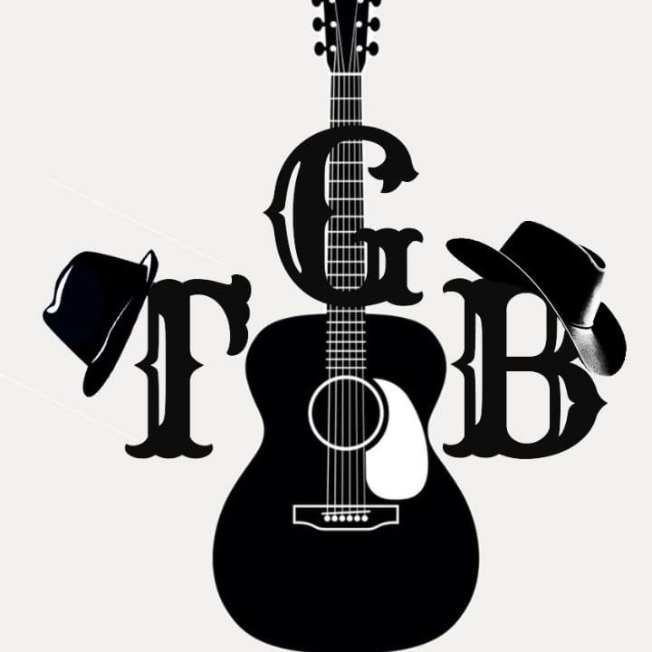 The Gagnon Brothers black and white band logo. 