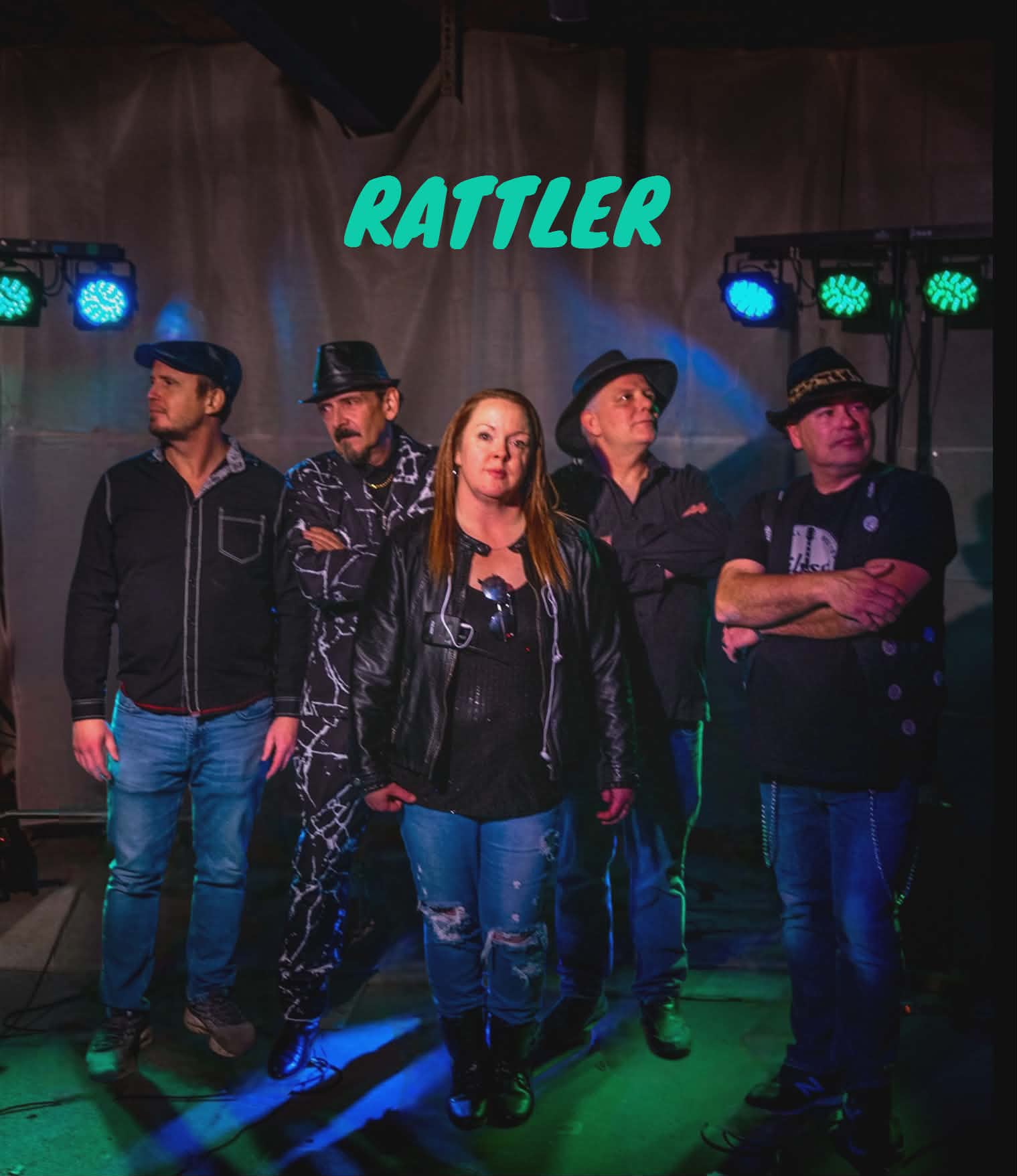 Rattler band, 4 men one woman playing the Lavigne Tavern on Saturday June 6 2026.