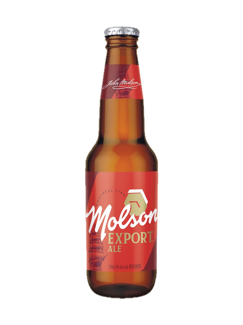 Molson Export beer bottle served at Lavigne Tavern.