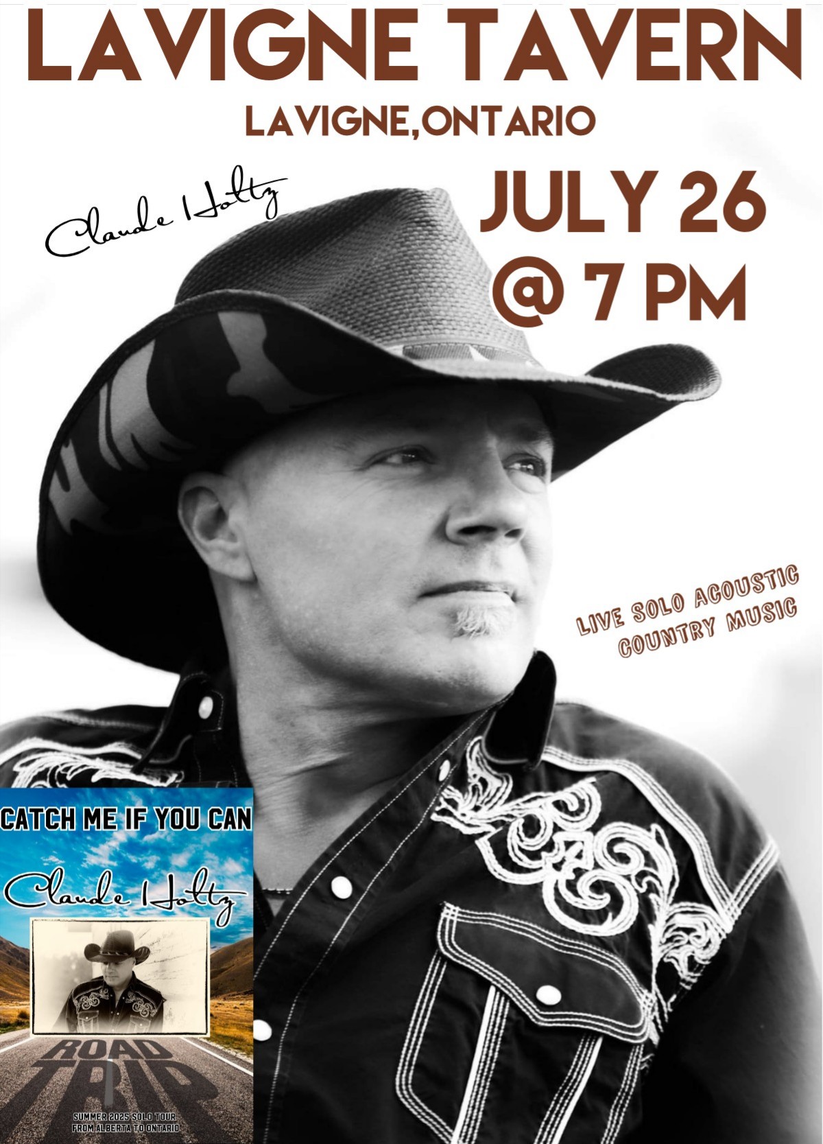 The Revue will be playing at the Lavigne Tavern, Friday July 25th, 2025.
