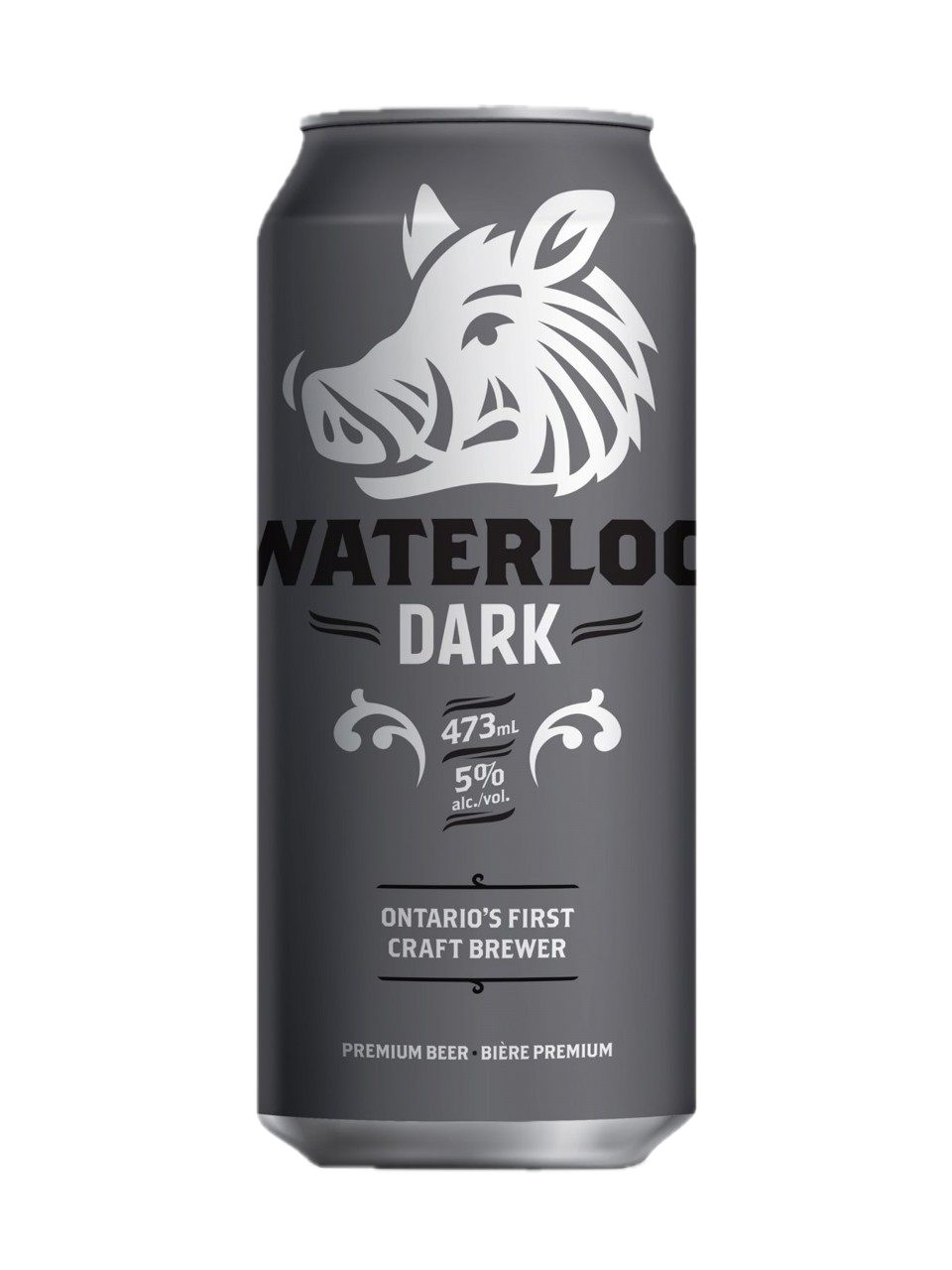 Waterloo Dark beer can served at Lavigne Tavern.