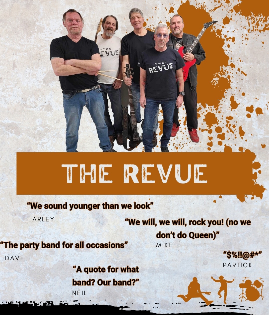 The Review will be playing at the Lavigne Tavern, Halloween October 31, 2025.
