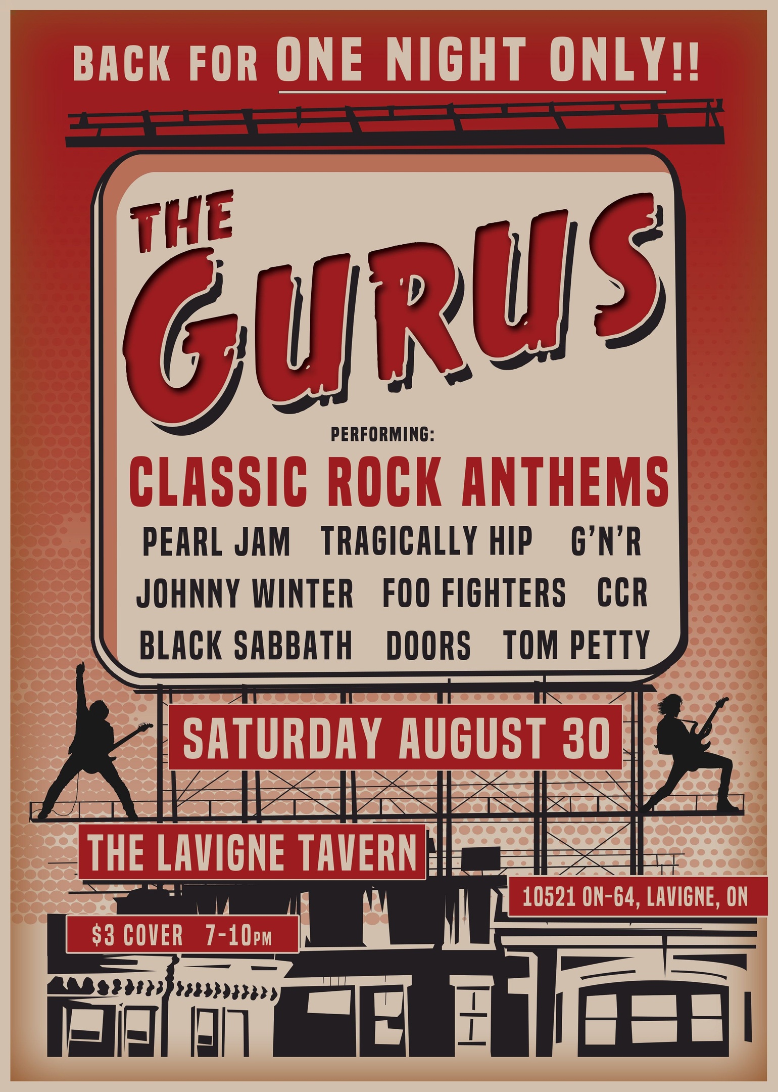 The Gurus band logo.